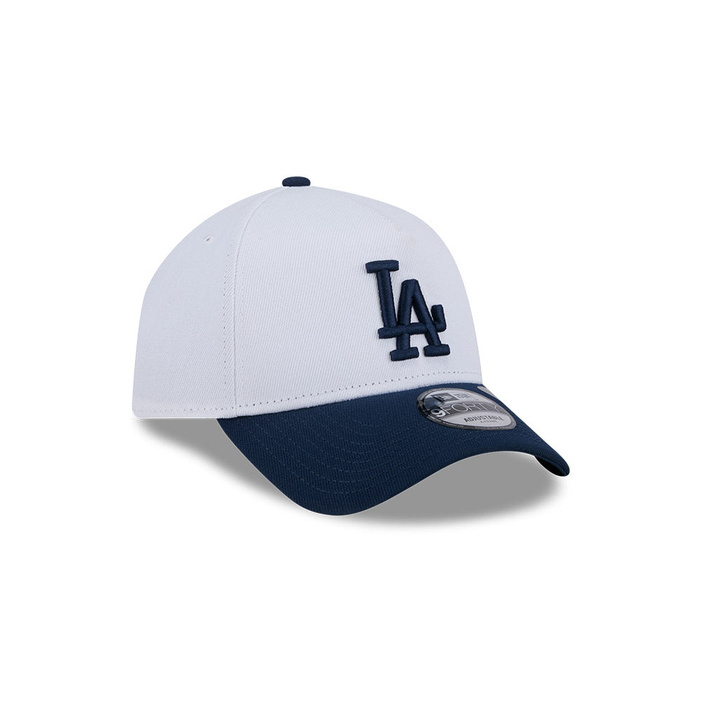 LA Dodgers Hat - 2-Tone Oceanside Blue Repreve 9Forty A-Frame MLB Snapback Cap - New Era